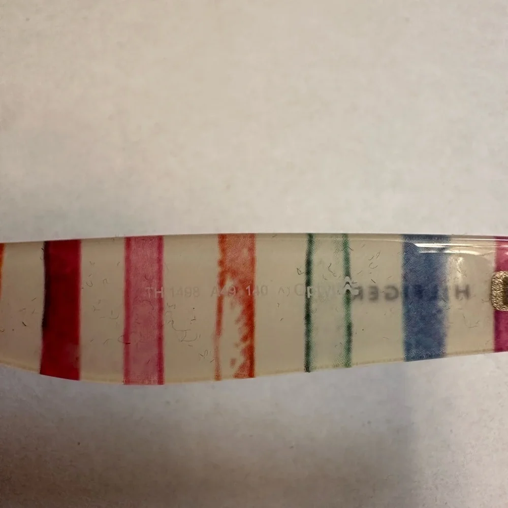 Tommy Hilfiger TH 1498 A49‎ Tur Azugr 140 mm Eyeglass Frames Colorful Stripes